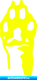 Samolepka Packa 001 levá Fluorescentní žlutá