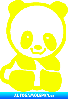 Samolepka Panda 009 pravá baby Fluorescentní žlutá