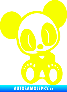 Samolepka Panda JDM levá Fluorescentní žlutá