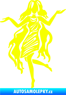 Samolepka Panna 005 levá Fluorescentní žlutá