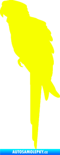 Samolepka Papoušek 001 levá Fluorescentní žlutá