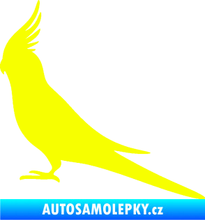 Samolepka Papoušek 002 levá Fluorescentní žlutá