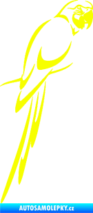 Samolepka Papoušek 005 pravá Fluorescentní žlutá