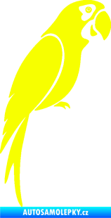Samolepka Papoušek 009 pravá Fluorescentní žlutá