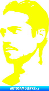 Samolepka Paul Walker 004 levá Fluorescentní žlutá