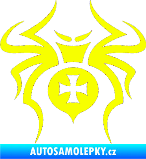Samolepka Pavouk 003 křižák Fluorescentní žlutá