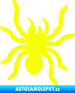 Samolepka Pavouk 014 pravá Fluorescentní žlutá