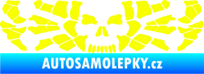 Samolepka Pavouk 017 smrťák Fluorescentní žlutá