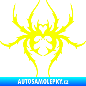 Samolepka Pavouk 019 Fluorescentní žlutá