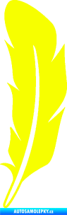 Samolepka Peříčko 001 levá Fluorescentní žlutá