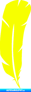 Samolepka Peříčko 002 pravá Fluorescentní žlutá
