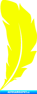 Samolepka Peříčko 003 levá Fluorescentní žlutá