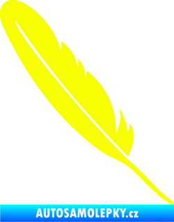 Samolepka Peříčko 005 levá Fluorescentní žlutá