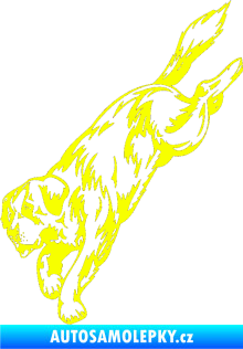 Samolepka Pes 043 levá Fluorescentní žlutá