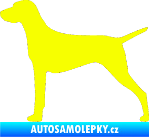 Samolepka Pes 052 levá Ohař Fluorescentní žlutá