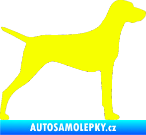 Samolepka Pes 052 pravá Ohař Fluorescentní žlutá