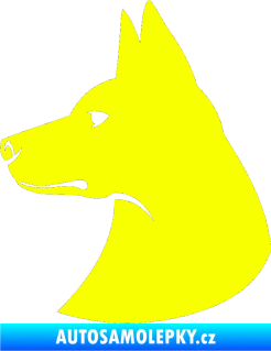 Samolepka Pes 059 levá Fluorescentní žlutá