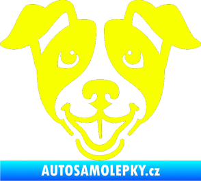 Samolepka Pes 065 Fluorescentní žlutá