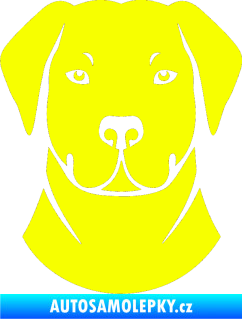 Samolepka Pes 071 Pitbull Fluorescentní žlutá