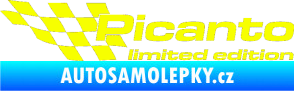 Samolepka Picanto limited edition levá Fluorescentní žlutá