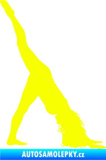 Samolepka Pilates 001 pravá Fluorescentní žlutá