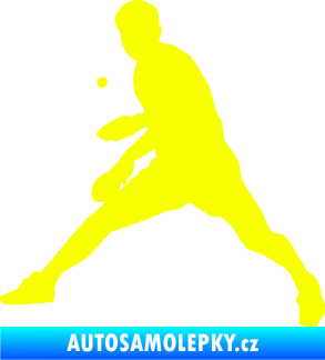 Samolepka Ping pong 002 levá Fluorescentní žlutá