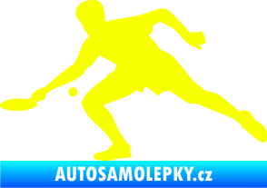 Samolepka Ping pong 001 levá Fluorescentní žlutá