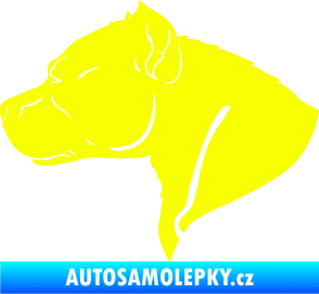 Samolepka Pitbull 004 levá Fluorescentní žlutá