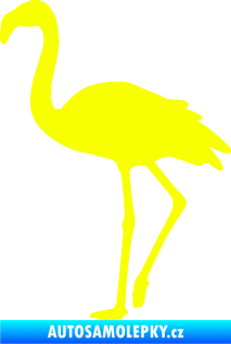 Samolepka Plameňák 001 levá Fluorescentní žlutá