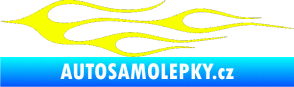 Samolepka Plameny 002 Fluorescentní žlutá