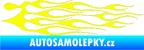Samolepka Plameny 014 Fluorescentní žlutá