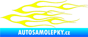 Samolepka Plameny 017 Fluorescentní žlutá