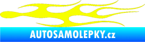 Samolepka Plameny 022 Fluorescentní žlutá