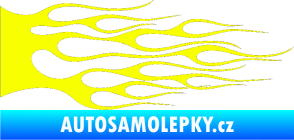 Samolepka Plameny 023 Fluorescentní žlutá