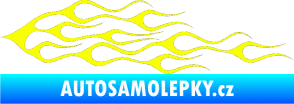 Samolepka Plameny 052 Fluorescentní žlutá