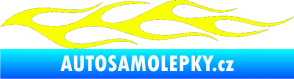 Samolepka Plameny 054 Fluorescentní žlutá