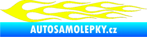 Samolepka Plameny 061 Fluorescentní žlutá