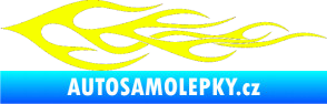 Samolepka Plameny 062 Fluorescentní žlutá