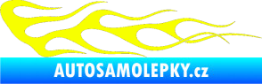 Samolepka Plameny 063 Fluorescentní žlutá