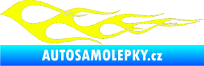 Samolepka Plameny 073 Fluorescentní žlutá