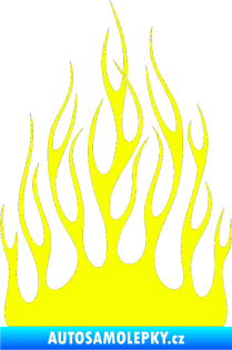 Samolepka Plameny 079 Fluorescentní žlutá