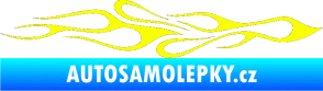 Samolepka Plameny 080 Fluorescentní žlutá