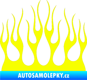 Samolepka Plameny 084 Fluorescentní žlutá