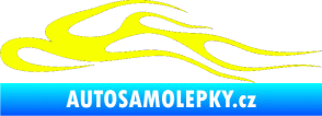 Samolepka Plameny 092 Fluorescentní žlutá