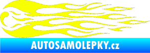 Samolepka Plameny 095 Fluorescentní žlutá