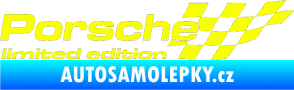 Samolepka Porsche limited edition pravá Fluorescentní žlutá