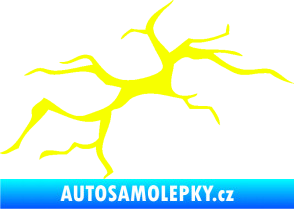 Samolepka Prasklina 001 Fluorescentní žlutá