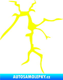 Samolepka Prasklina 002 Fluorescentní žlutá