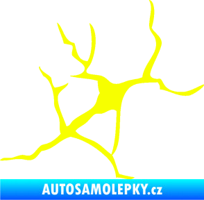 Samolepka Prasklina 004 Fluorescentní žlutá