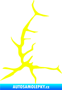 Samolepka Prasklina 006 Fluorescentní žlutá